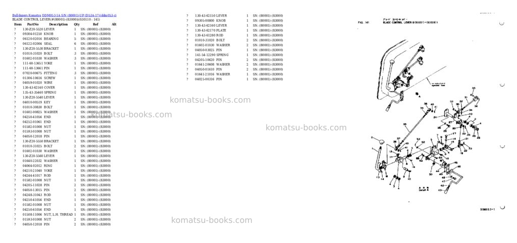 Komatsu ddm053-1a s/n 80001-up d53a-17 Parts catalog cover Page 10 Komatsu ddm053-1a s/n 80001-up d53a-17 Parts catalog cover Page 10