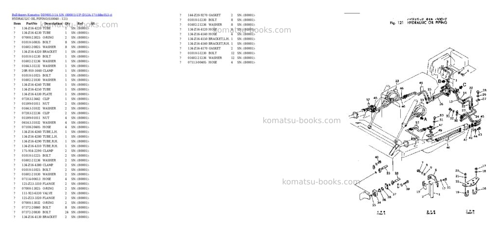 Komatsu ddm053-1a s/n 80001-up d53a-17 Parts catalog cover Page 3 Komatsu ddm053-1a s/n 80001-up d53a-17 Parts catalog cover Page 3