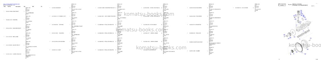 Komatsu DL200 Parts catalog cover Page 6 Komatsu DL200 Parts catalog cover Page 6