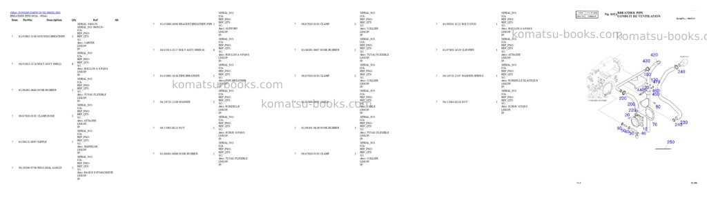 Komatsu DL300 Parts catalog cover Page 6 Komatsu DL300 Parts catalog cover Page 6