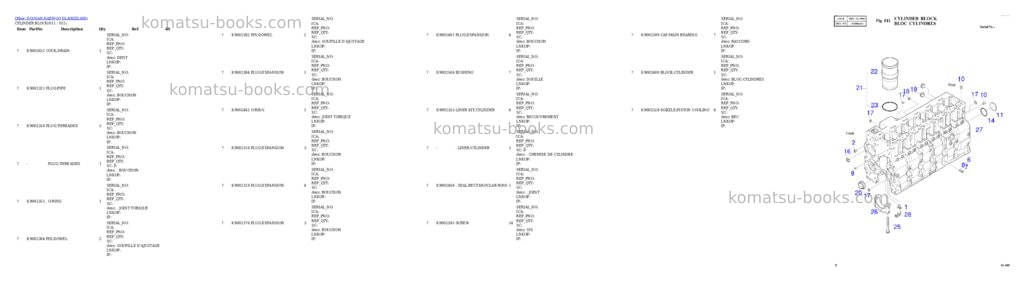 Komatsu DL400 Parts catalog cover Komatsu DL400 Parts catalog cover