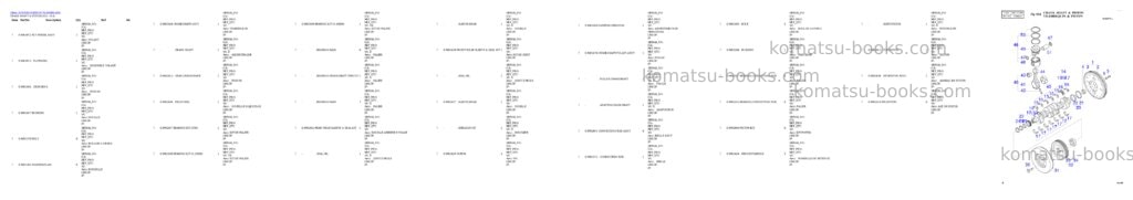 Komatsu DL400 Parts catalog cover Page 4 Komatsu DL400 Parts catalog cover Page 4