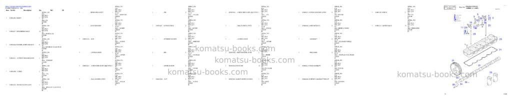 Komatsu DL400 Parts catalog cover Page 6 Komatsu DL400 Parts catalog cover Page 6