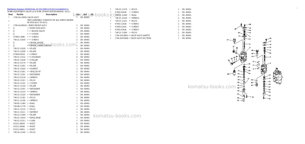 Komatsu dnh020-6l-at s/n 60001-up d21a-6 Parts catalog cover Page 4