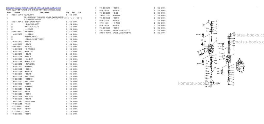 Komatsu dnh020-6k-1t s/n 60001-up d21p-6a Parts catalog cover Page 4