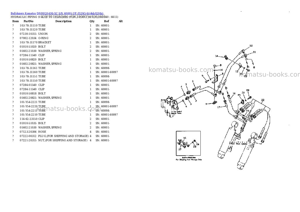 Komatsu dnh020-6m-qc s/n 60001-up d20q-6 Parts catalog cover Page 5 Komatsu dnh020-6m-qc s/n 60001-up d20q-6 Parts catalog cover Page 5