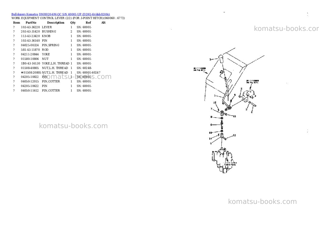 Komatsu dnh020-6m-qc s/n 60001-up d20q-6 Parts catalog cover Page 7 Komatsu dnh020-6m-qc s/n 60001-up d20q-6 Parts catalog cover Page 7