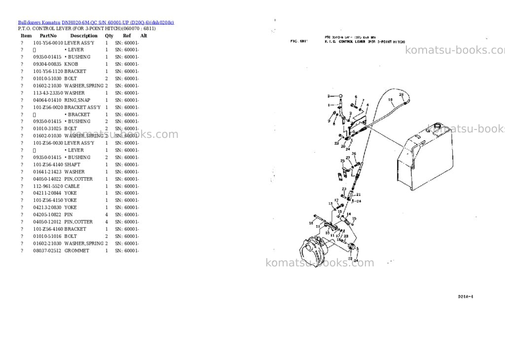 Komatsu dnh020-6m-qc s/n 60001-up d20q-6 Parts catalog cover Page 8 Komatsu dnh020-6m-qc s/n 60001-up d20q-6 Parts catalog cover Page 8