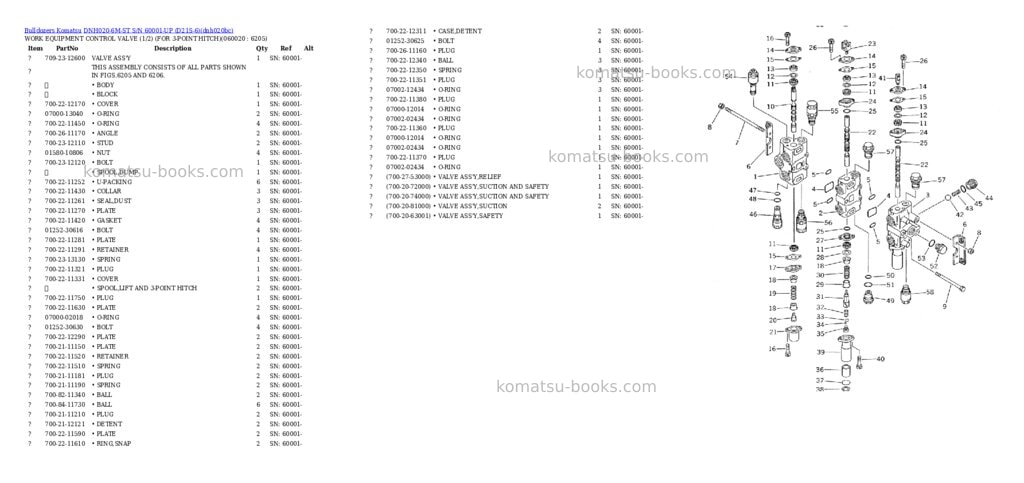 Komatsu dnh020-6m-st s/n 60001-up d21s-6 Parts catalog cover Page 3