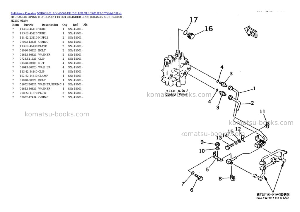 Komatsu dnh031-3l s/n 45001-up d31p/pl/pll-20/d31p-20t Parts catalog cover Page 2