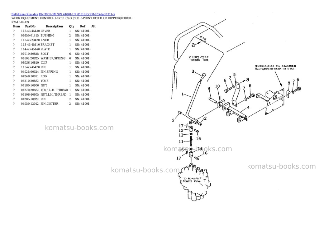 Komatsu dnh031-3m s/n 41001-up d31s/q/sm-20 Parts catalog cover Page 4