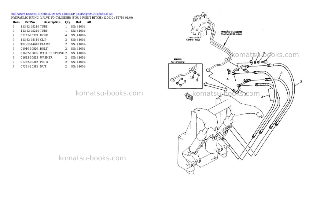 Komatsu dnh031-3m s/n 41001-up d31s/q/sm-20 Parts catalog cover Page 8