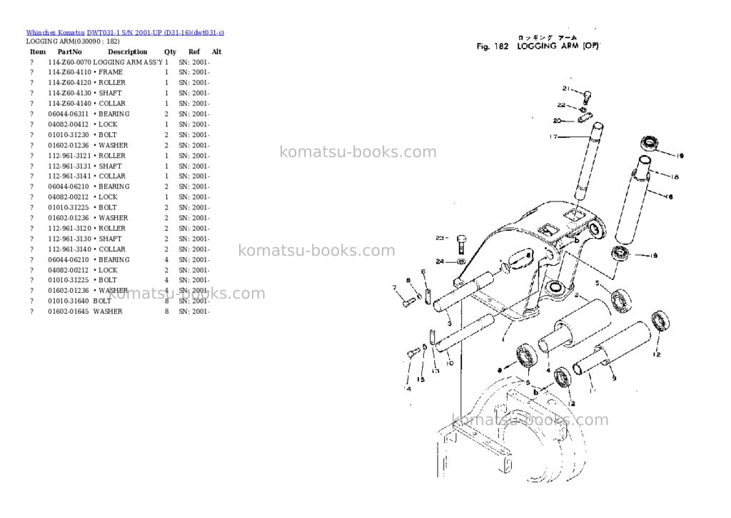 Komatsu dwt031-1 s/n 2001-up d31-16 Parts catalog cover Page 8 Komatsu dwt031-1 s/n 2001-up d31-16 Parts catalog cover Page 8