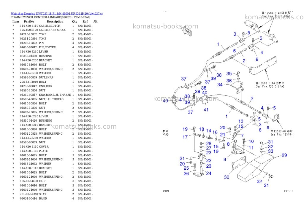 Komatsu DWT037-1B-P1 S/N 45001-UP (D31P-20) Parts catalog cover Page 2 Komatsu DWT037-1B-P1 S/N 45001-UP (D31P-20) Parts catalog cover Page 2