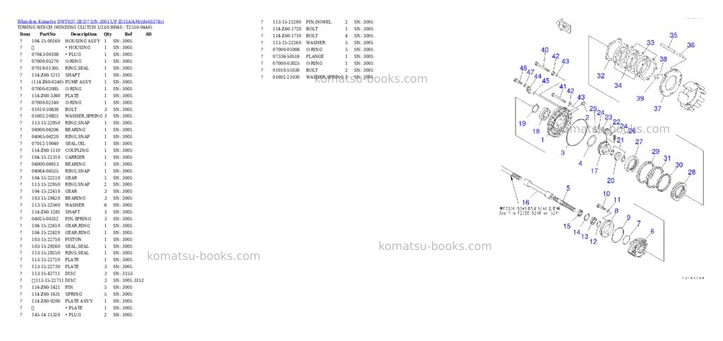Komatsu dwt037-1b-d7 s/n 3001-up d31a/am Parts catalog cover Page 3 Komatsu dwt037-1b-d7 s/n 3001-up d31a/am Parts catalog cover Page 3
