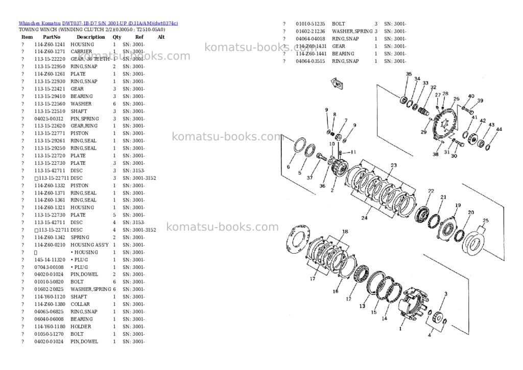 Komatsu dwt037-1b-d7 s/n 3001-up d31a/am Parts catalog cover Page 4 Komatsu dwt037-1b-d7 s/n 3001-up d31a/am Parts catalog cover Page 4