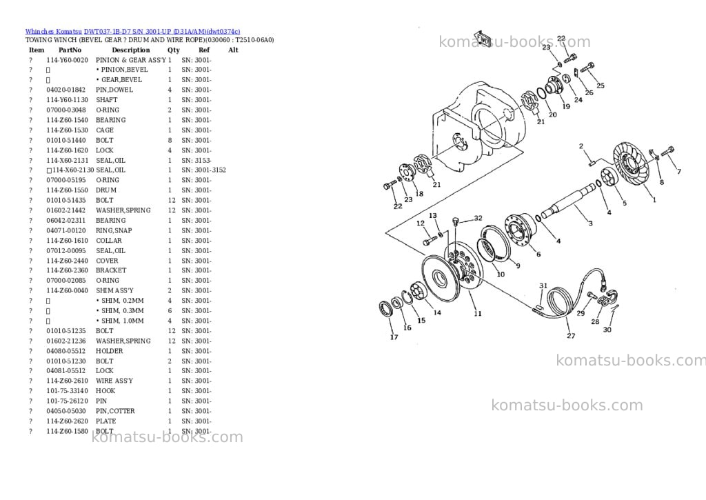 Komatsu dwt037-1b-d7 s/n 3001-up d31a/am Parts catalog cover Page 5 Komatsu dwt037-1b-d7 s/n 3001-up d31a/am Parts catalog cover Page 5