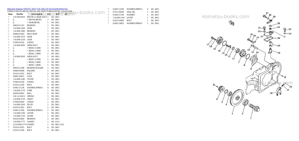 Komatsu dwt037-1b-d7 s/n 3001-up d31a/am Parts catalog cover Page 6 Komatsu dwt037-1b-d7 s/n 3001-up d31a/am Parts catalog cover Page 6