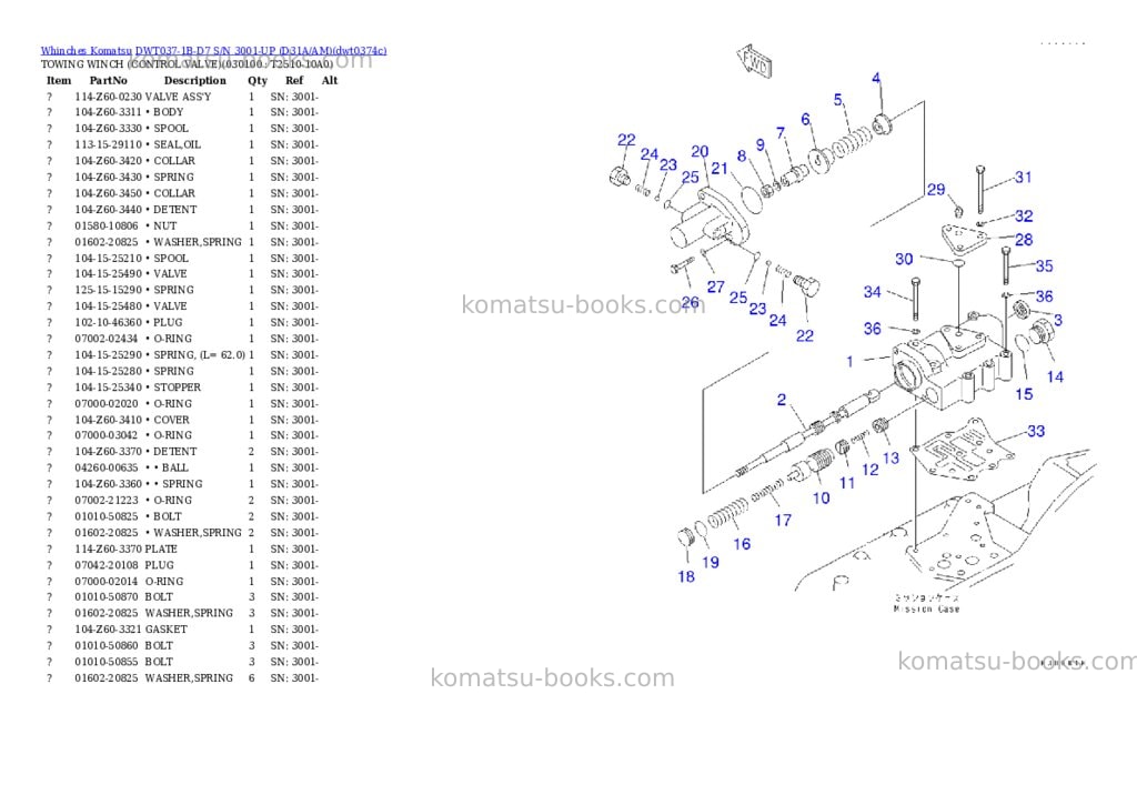 Komatsu dwt037-1b-d7 s/n 3001-up d31a/am Parts catalog cover Page 9 Komatsu dwt037-1b-d7 s/n 3001-up d31a/am Parts catalog cover Page 9