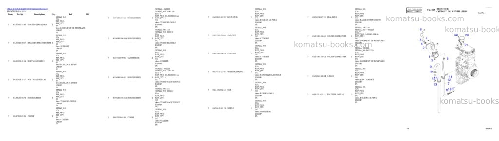 Komatsu DX225LC Parts catalog cover Page 5
