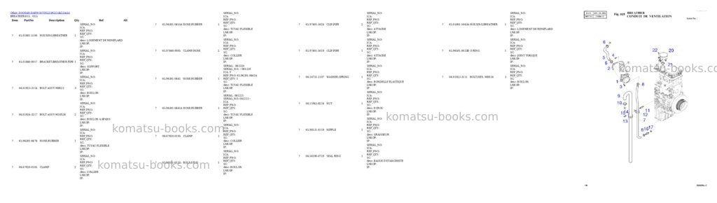 Komatsu DX225NLC Parts catalog cover Page 5