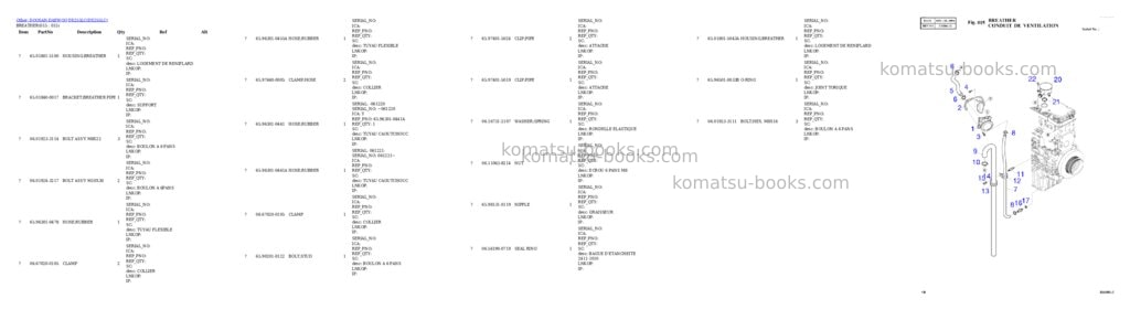 Komatsu DX255LC Parts catalog cover Page 5 Komatsu DX255LC Parts catalog cover Page 5