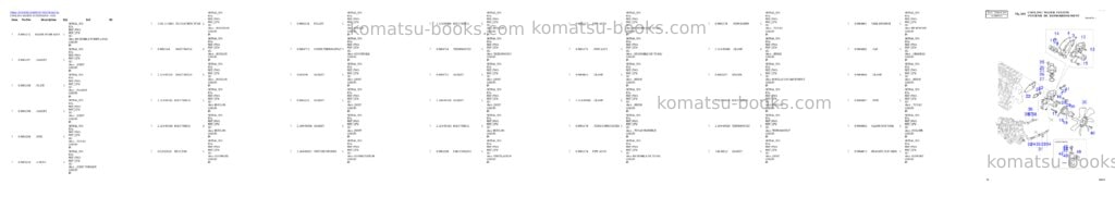 Komatsu DX27Z Parts catalog cover Page 10 Komatsu DX27Z Parts catalog cover Page 10