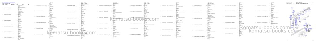 Komatsu DX300LC Parts catalog cover Page 10 Komatsu DX300LC Parts catalog cover Page 10