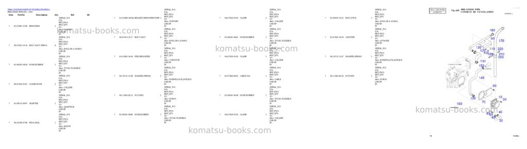 Komatsu DX300LL Parts catalog cover Page 5 Komatsu DX300LL Parts catalog cover Page 5