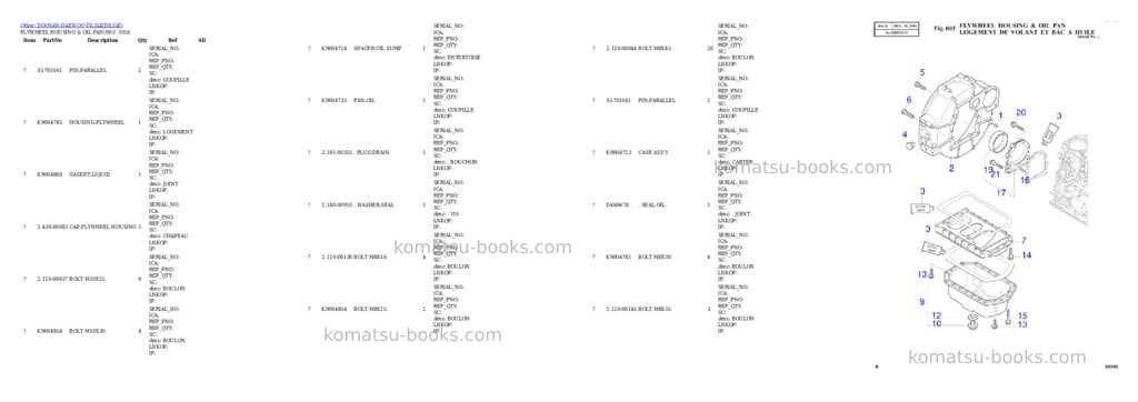 Komatsu DX35Z Parts catalog cover Page 3 Komatsu DX35Z Parts catalog cover Page 3