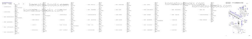 Komatsu DX35Z Parts catalog cover Page 4 Komatsu DX35Z Parts catalog cover Page 4