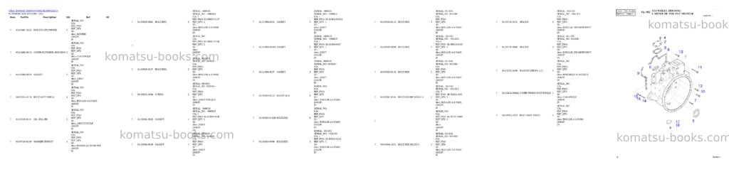 Komatsu DX420LC Parts catalog cover Page 2 Komatsu DX420LC Parts catalog cover Page 2