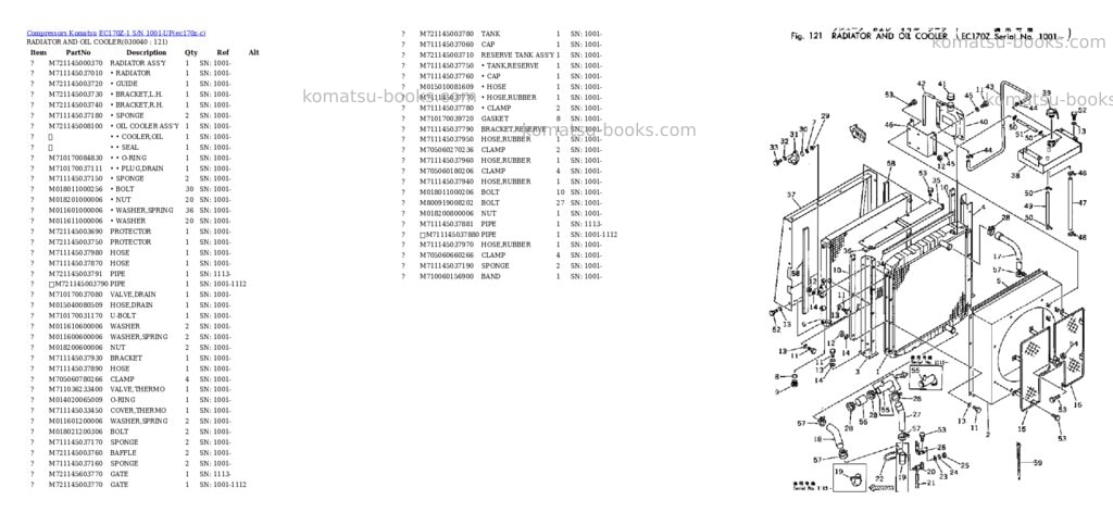 Komatsu ec170z-1 s/n 1001-up Parts catalog cover Page 3