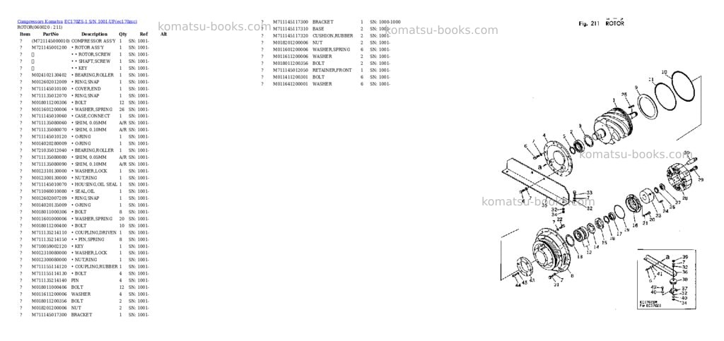 Komatsu ec170zs-1 s/n 1001-up Parts catalog cover Page 10 Komatsu ec170zs-1 s/n 1001-up Parts catalog cover Page 10