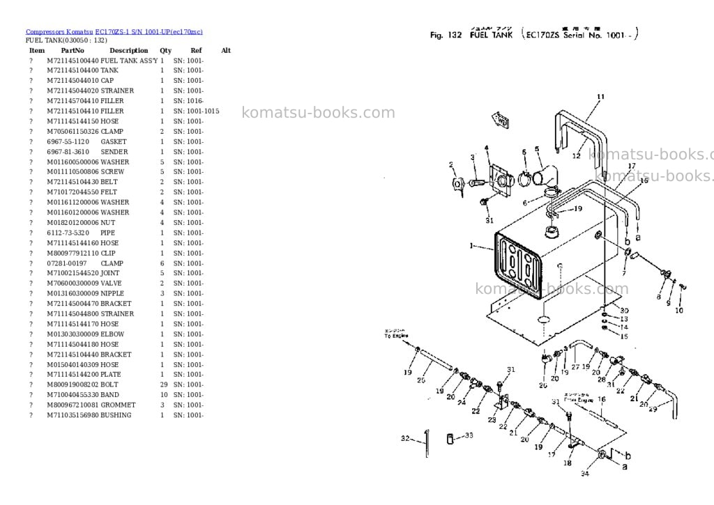 Komatsu ec170zs-1 s/n 1001-up Parts catalog cover Page 4 Komatsu ec170zs-1 s/n 1001-up Parts catalog cover Page 4