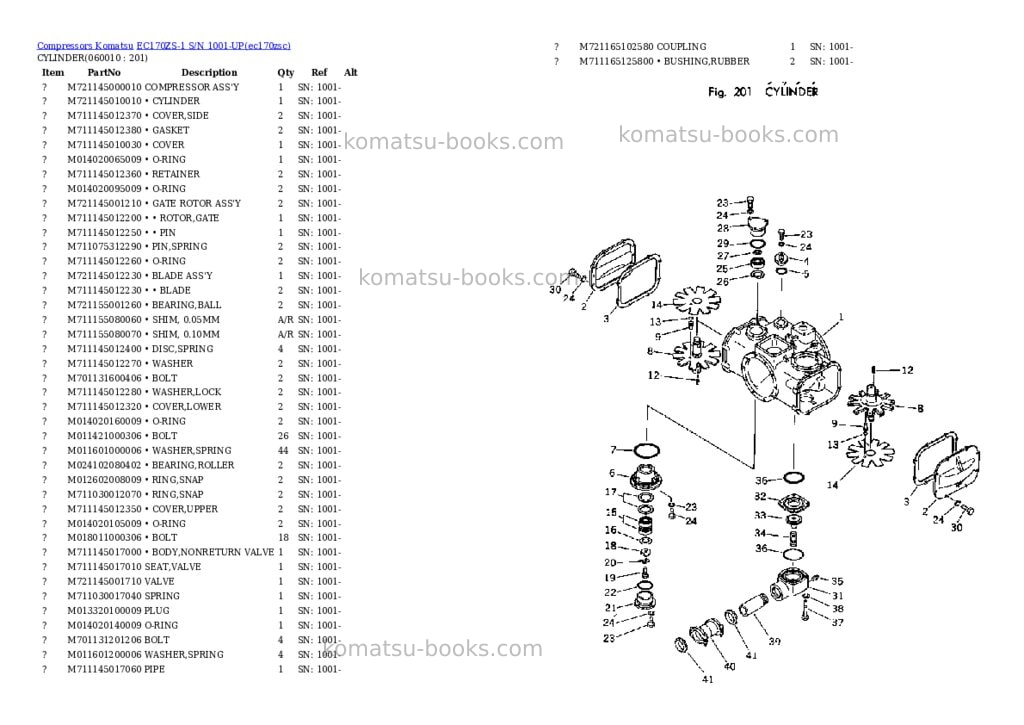 Komatsu ec170zs-1 s/n 1001-up Parts catalog cover Page 9 Komatsu ec170zs-1 s/n 1001-up Parts catalog cover Page 9