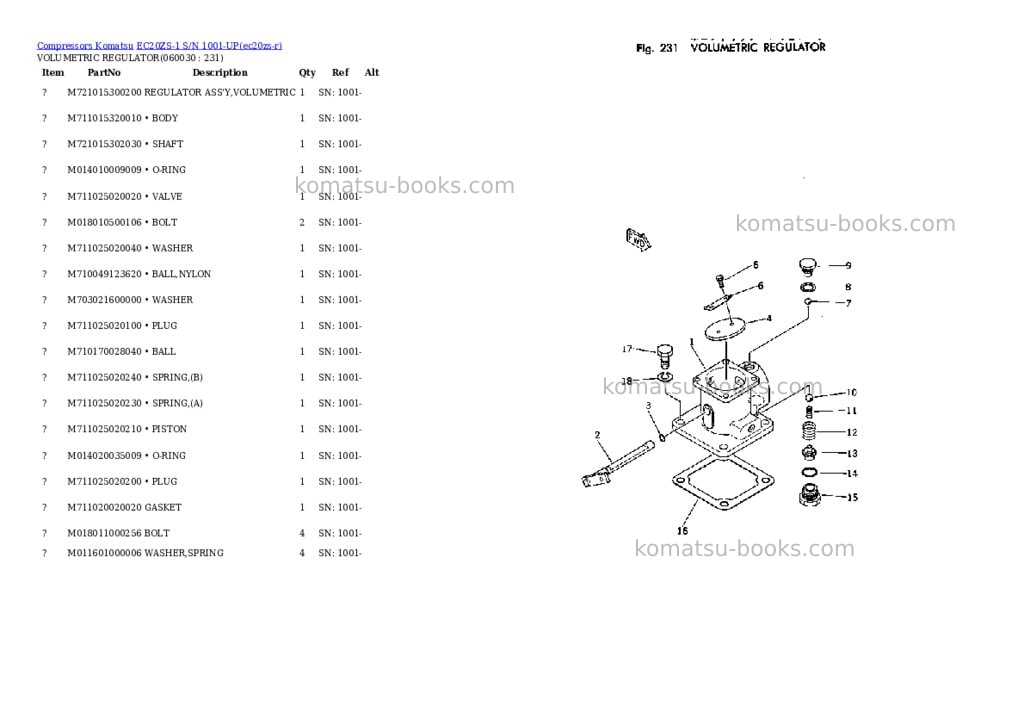 Komatsu ec20zs-1 s/n 1001-up chassis only Parts catalog cover Page 9