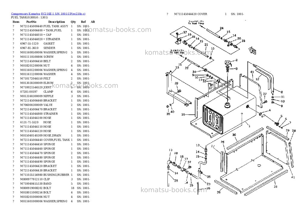 Komatsu ec210z-1 s/n 1001-up Parts catalog cover Page 4