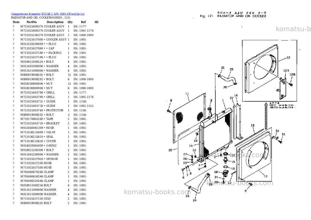 Komatsu EC25Z-1 S/N 1001-UP Parts catalog cover Komatsu EC25Z-1 S/N 1001-UP Parts catalog cover