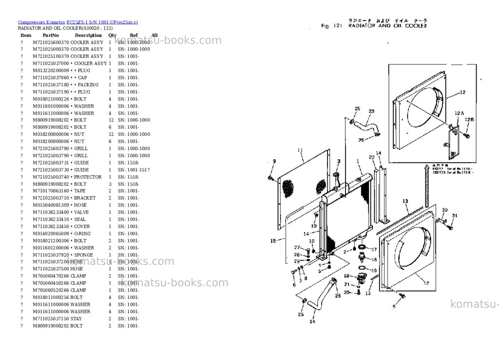Komatsu EC25ZS-1 S/N 1001-UP Parts catalog cover Komatsu EC25ZS-1 S/N 1001-UP Parts catalog cover