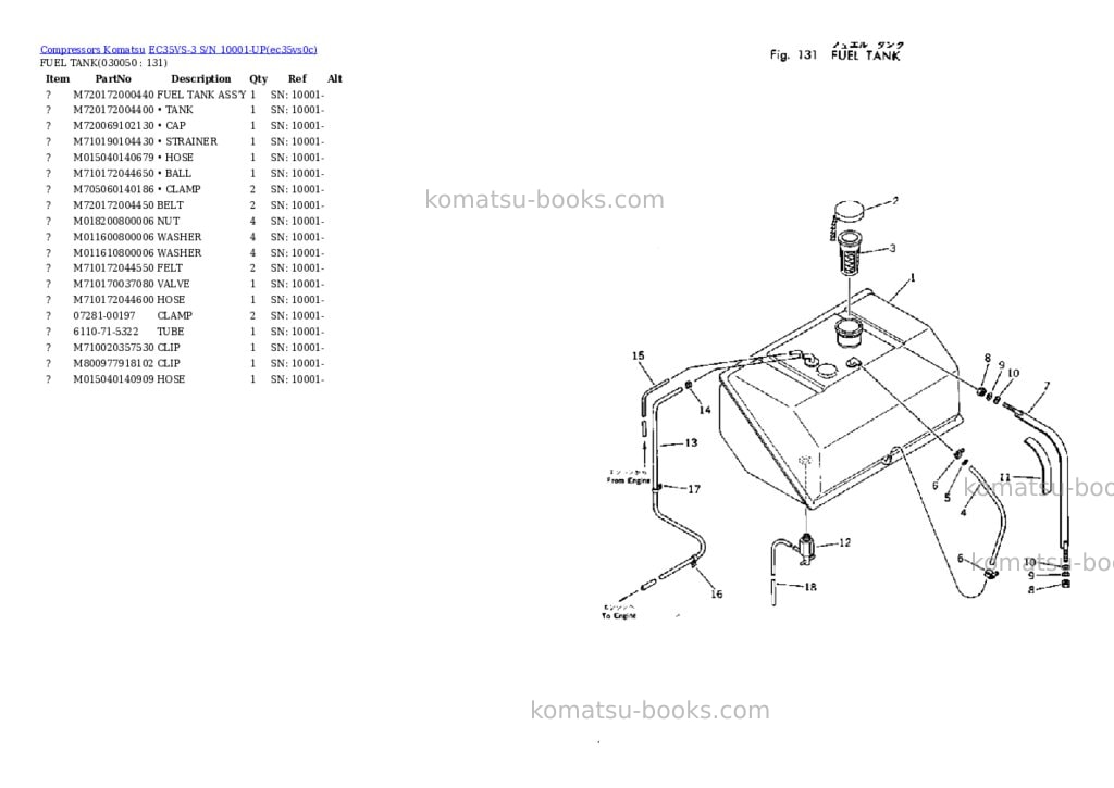 Komatsu ec35vs-3 s/n 10001-up Parts catalog cover Page 4 Komatsu ec35vs-3 s/n 10001-up Parts catalog cover Page 4