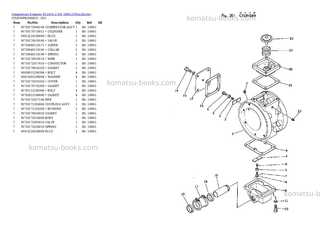 Komatsu ec35vs-3 s/n 10001-up Parts catalog cover Page 9 Komatsu ec35vs-3 s/n 10001-up Parts catalog cover Page 9