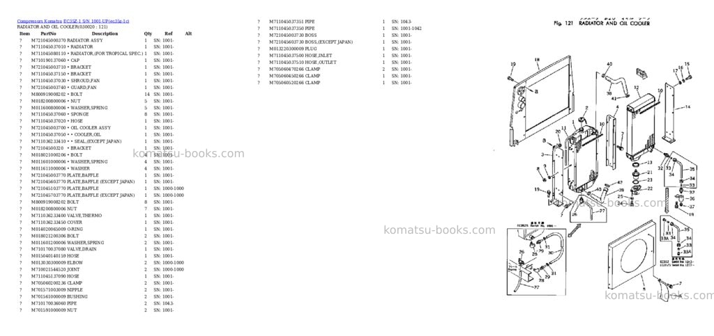 Komatsu ec35z-1 s/n 1001-up Parts catalog cover Komatsu ec35z-1 s/n 1001-up Parts catalog cover