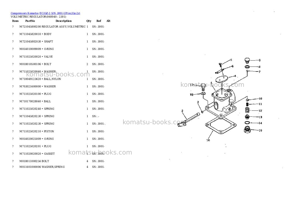Komatsu ec35z-2 s/n 3001-up Parts catalog cover Page 10 Komatsu ec35z-2 s/n 3001-up Parts catalog cover Page 10