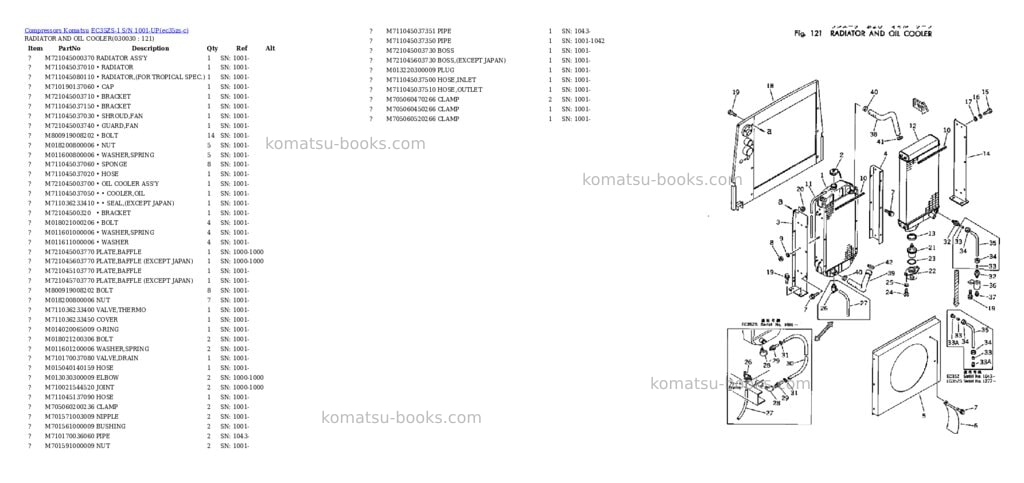 Komatsu EC35ZS-1 S/N 1001-UP Parts catalog cover Page 2 Komatsu EC35ZS-1 S/N 1001-UP Parts catalog cover Page 2