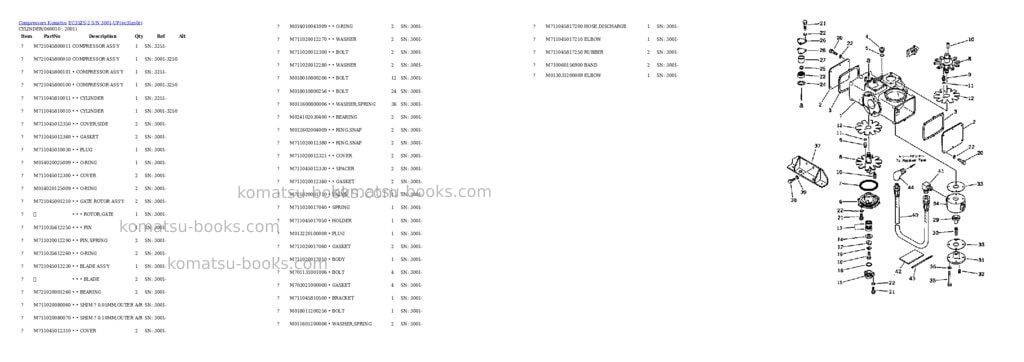 Komatsu ec35zs-2 s/n 3001-up Parts catalog cover Page 7 Komatsu ec35zs-2 s/n 3001-up Parts catalog cover Page 7