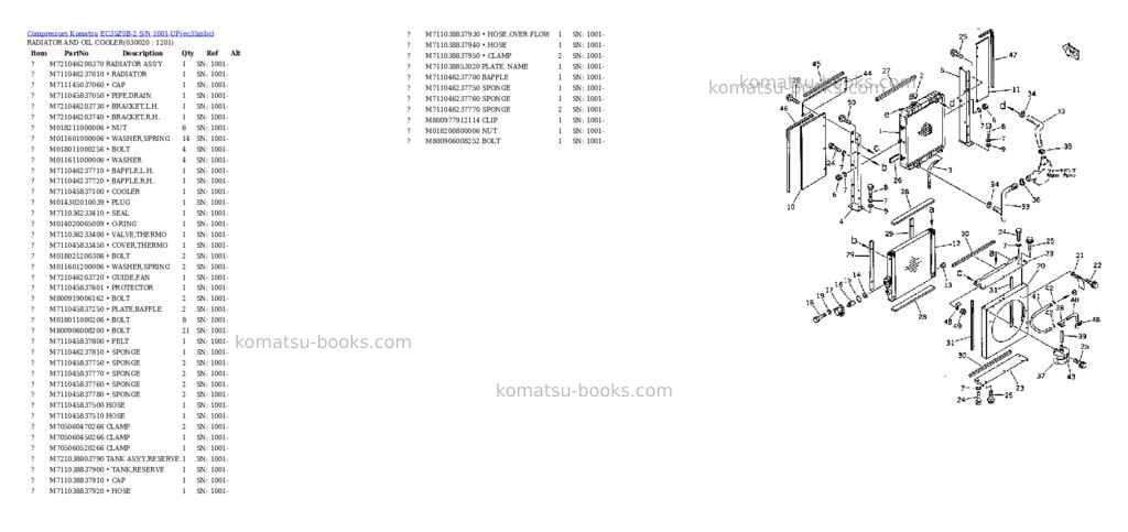 Komatsu EC35ZSB-2 S/N 1001-UP Parts catalog cover