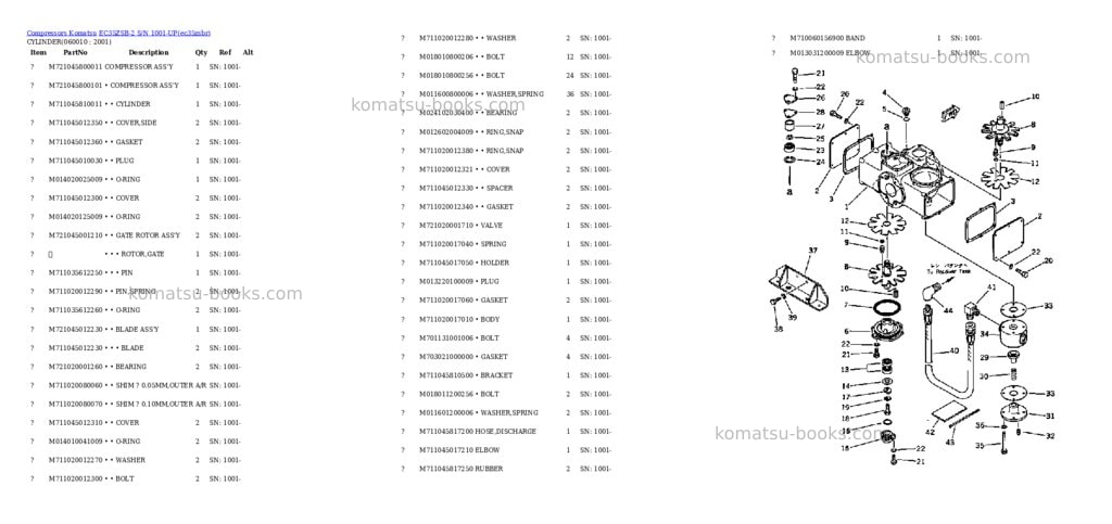 Komatsu ec35zsb-2 s/n 1001-up Parts catalog cover Page 6