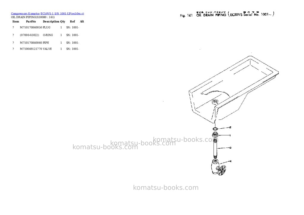 Komatsu ec50vs-1 s/n 1001-up Parts catalog cover Page 7 Komatsu ec50vs-1 s/n 1001-up Parts catalog cover Page 7