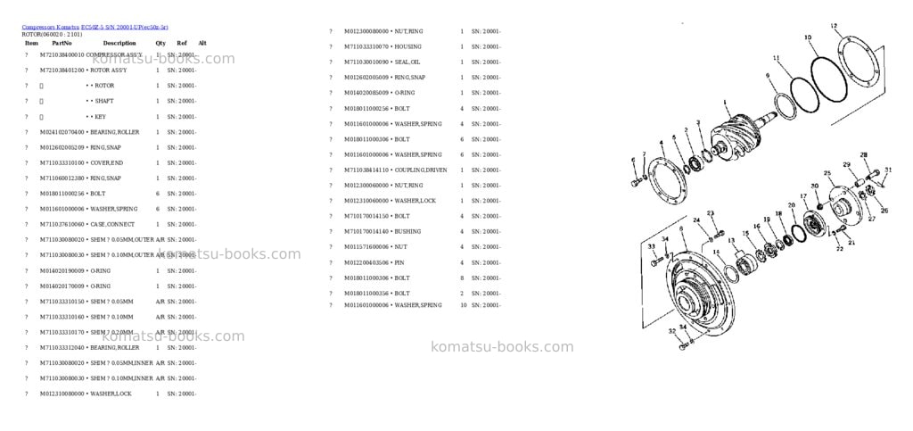 Komatsu ec50z-5 s/n 20001-up Parts catalog cover Page 7 Komatsu ec50z-5 s/n 20001-up Parts catalog cover Page 7